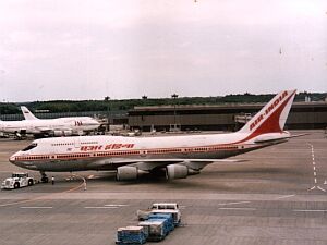Mein erstes Flugzeug nach Japan, 1996 - Air India