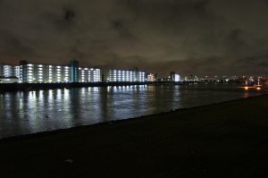 Tokyo / Chiba: Alter Edogawa bei Nacht