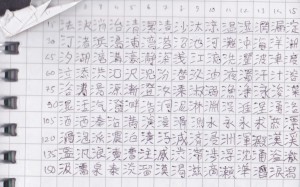 Denksport: Aus dem Gedächtnis alle Kanji mit einem bestimmten Radikal aufschreiben