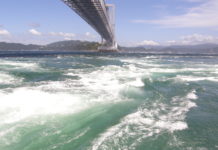 Naruto – das Tor zur Insel Shikoku Die Naruto-Meerenge nebst Brücke bei Naruto