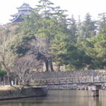 Burggraben und Schloss Matsue-jō