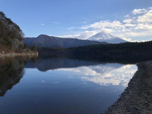 Fuji-san, vom 西湖 Saiko aus gesehen