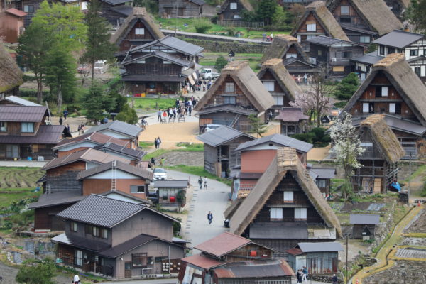 Das Zentrum von Ogimachi heute