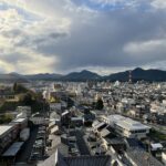 Blick auf das Stadtzentrum von Fukuchiyama
