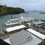 Fährhafen von Hahajima mit der Fähre Hahajima-Maru