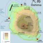 Karte von Izu-Oshima