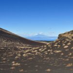 Blick über die hintere Wüste Richtung Izu-Halbinsel und Fuji-san