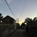 Abendstimmung im oberen Ortsteil von Habu-minato