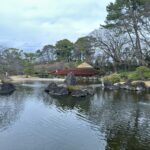 Der Momojiyama-Garten im Burgpark von Shizuoka